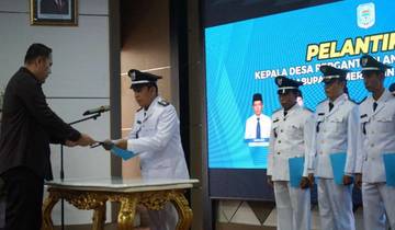 Bupati Merangin Lantik 6 Kades PAW