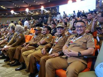 Wako Alfin dan Wawako Azhar Ikuti Rakornas 2026