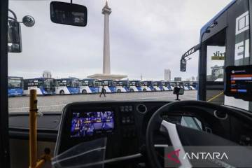 30 Bus Listrik Kawal Pelantikan Kepala Daerah