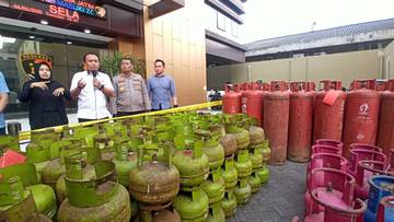 Polda Jatim Bongkar Praktik Pengoplosan Gas LPG Bersubsidi