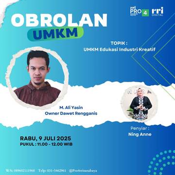 M. Ali Yasin Lakukan Riset Hasilkan Dawet Rengganis