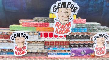 Sebanyak 9.500 Batang Rokok Ilegal di Surabaya Diamankan 