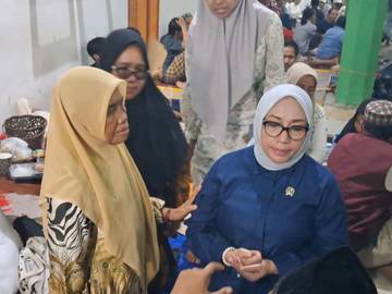 Menteri PPPA Berikan Trauma Healing Korban Ponpes Al-Khoziny
