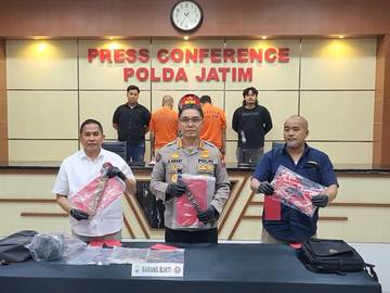 ​Komplotan Pembobol Minimarket Lintas Provinsi Dibekuk Polda Jatim