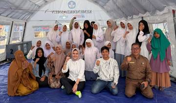 ​Lewat Basket PERBASI Bantu Hilangkan Trauma Korban Banjir