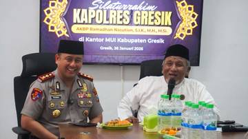 Kapolres Gresik Ajak Kiai Sebarkan Pesan Kamtibmas