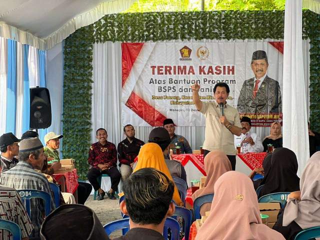 Blusukan di Ujung Timur Wonogiri, Sriyanto Saputro Sosialisasikan 4 Pilar