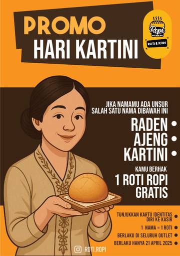Roti ROPI Adakan Promo Menarik Menyambut Hari Kartini