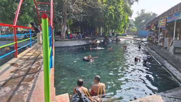 Libur Panjang, Wisata Umbul Sungsang Pengging Padat