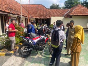 Polsek Delanggu Tindak Siswa Pengguna Knalpot  Brong