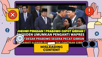 Klaim Prabowo Copot Gibran Tidak Benar