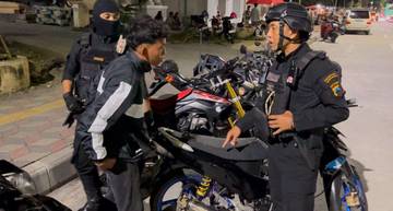 Belasan Motor Berknalpot Brong Diamankan Tim Sparta 