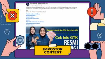Hoaks, Tautan Bantuan Insentif untuk Guru Non-ASN