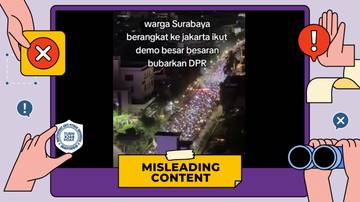 Video Konvoi Warga Surabaya Bukan untuk Demo Jakarta