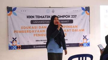 KKN UNS 237 Gelar Sosialisasi Jaga Gizi Seimbang 