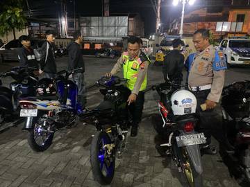Balap Liar, Polsek-Kartasura Amankan 26 Sepeda-Motor Berknalpot Brong 
