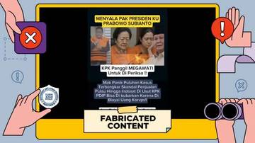 Hoax KPK Panggil Megawati untuk Diperiksa
