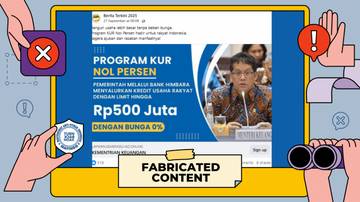Program KUR Nol Persen dari Kemenkeu Dipastikan Palsu