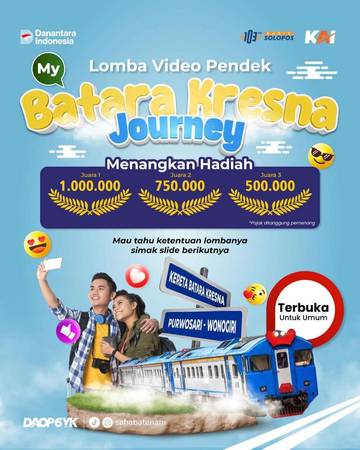 ​KAI Ajak Masyarakat Tuangkan Kreativitas, Lewat 'My-Batara Kresna-Journey'