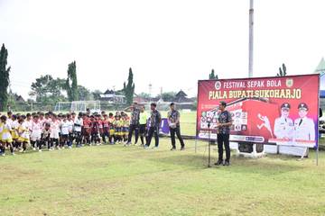 Wabup Sukoharjo Buka Festival Sepakbola Antar SSB