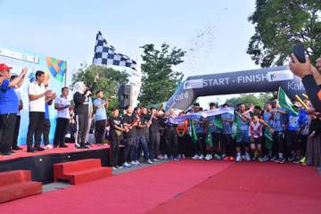 Bupati dan Wabup-Sukoharjo Hadiri “Family-Fun-Run-MU” Semarak Milad-Muhammdiyah Ke-113