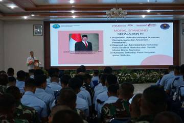 TNI AU Berkolaborasi dengan BNNK Surakarta Gelar P4GN