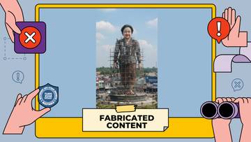Foto Proses Pembuatan Patung Megawati Soekarno Putri Hoaks
