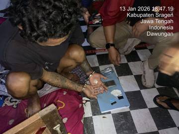 Pengedar Sabu Asal Masaran Ditangkap Satresnarkoba Polres Sragen 