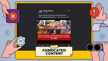 Penghapusan Dana Desa oleh Menkeu Purbaya Hoaks