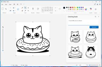 Microsoft Paint Hadirkan Buku Mewarnai AI