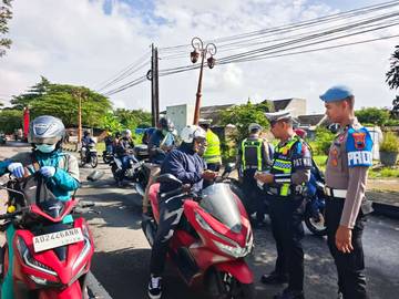 Operasi-Keselamatan Candi-2026, 89 Pelanggar Ditilang, 14 Motor Disita