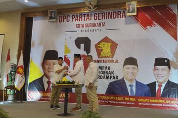 HUT Ke-18 Partai Gerindra, Kader Solo Kawal Program Prabowo