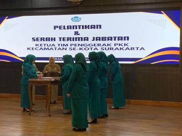 Lantik Ketua TP PKK Kecamatan, Venessa Winastesia Titip Program