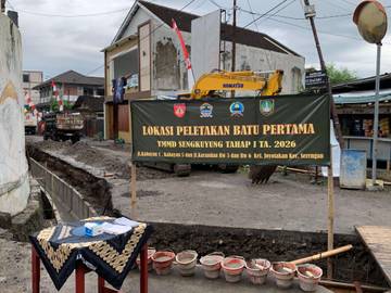 TMMD Tahap I 2026 Surakarta, Sasar Perbaikan Saluran Air