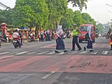 Satlantas Wonogiri Gelar Ops Keselamatan Candi Pagi 2026