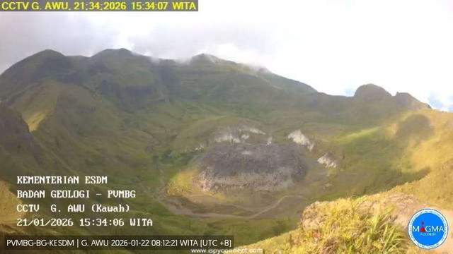 Aktivitas Gunung Awu di Sangihe Cenderung Meningkat