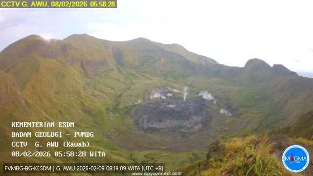 PVMBG Larang Wisatawan Mendaki Gunung Awu