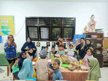 Dorong Kebersamaan, Siswa SD Negeri 2 Tahuna  Buka Puasa Bersama 
