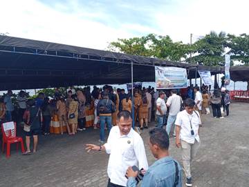 Pasar Murah Jelang Idulfitri Diapresiasi  Masyarakat Sangihe 