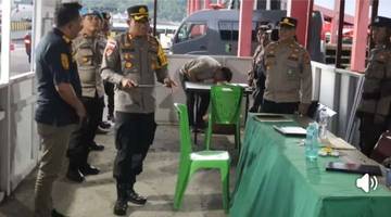 Kapolres Sangihe Pantau Pos Keamanan Lebaran 2025