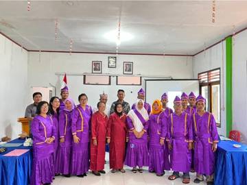 Pelantikan Lembaga Adat Tariang Baru, Sesuai  Permendagri Nomor 18  Tahun 2018