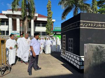 Jemaah Calon Haji Sangihe Laksanakan Simulasi Ibadah Haji 