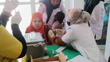 Jemaah Calon Haji Asal Sangihe, Jalani Vaksin Meningitis
