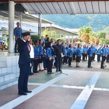 Bupati Sangihe Pimpin Upacara Hari Lahir Pancasila 