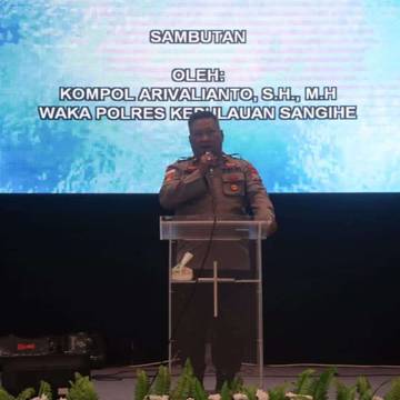 Wakapolres Sangihe Himbau Masyarakat Jaga Kamtibmas