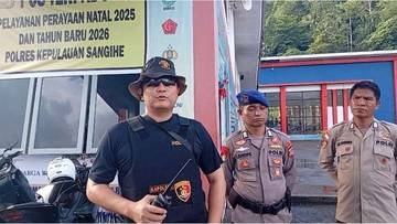 Nataru, Polsek Tahuna Memberi Rasa Aman Kepada Masyarakat
