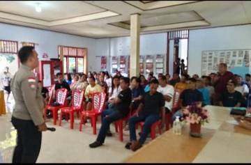 Polsek Tabukan Tengah  Perkuat Kesadaran Hukum Warga  