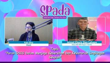 OSIS SMA Negeri 1 Tamako Peduli Lingkungan Sekolah 