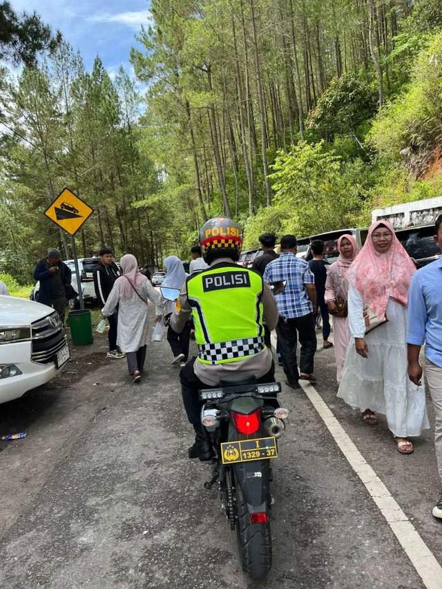 Kapolres Aceh Tengah Pantau Jalur Mudik dan Tempat Wisata