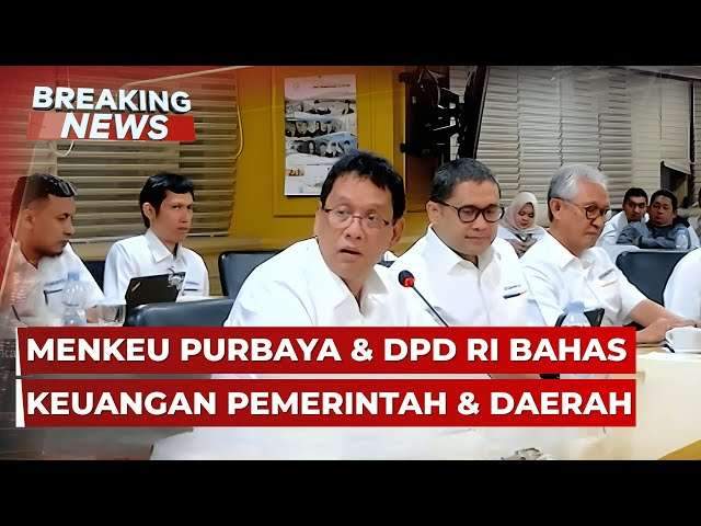 Komite IV DPD RI dan Menkeu Mengadakan Rapat